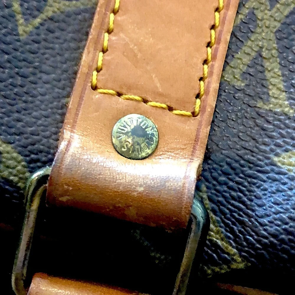 LOUIS VUITTON Monogram Sirius 55 Suitcase Lock/Key Tag/Poignet AUTHENTIC